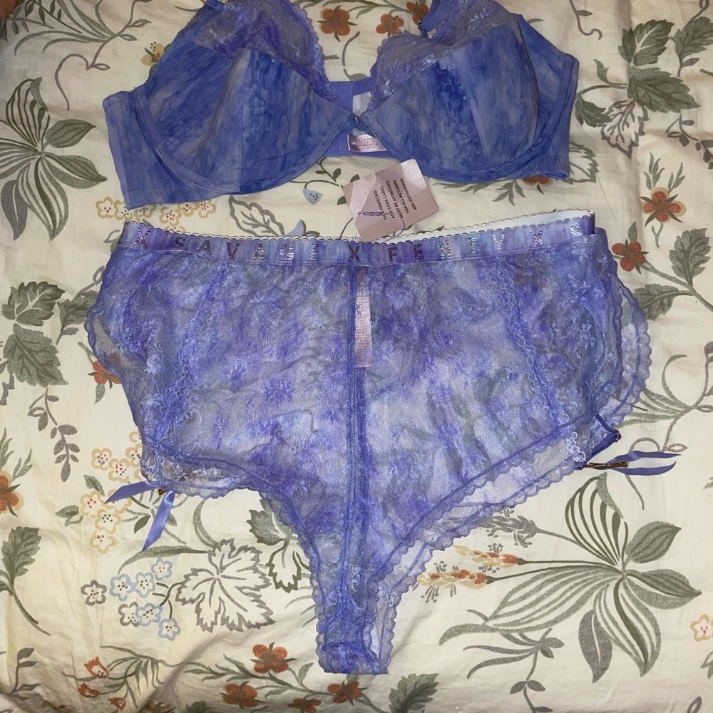 Savage x Fenty Bra and Short lingerie set